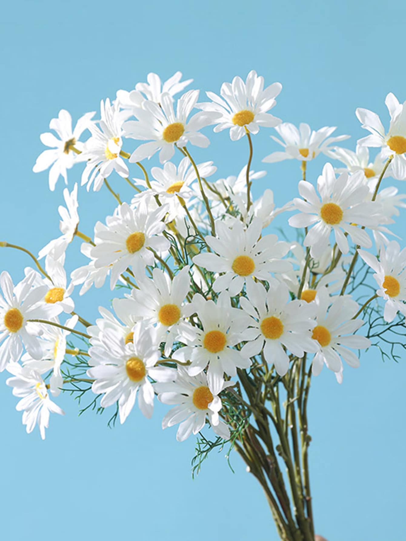 1入組人造花現代家用塑料人造花棒 - 白色 - 查看 1