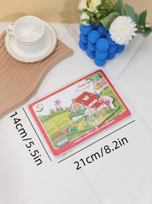 1 pieza en forma de casa rompecabezas - Multicolor - Ver 4