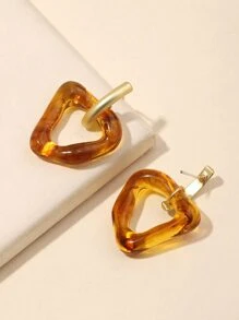 2入組幾何耳墜 - 彩色 - 查看 2