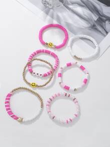 Vòng đeo tay đính cườm chi tiết biểu hiện 8 chiếc - Nhiều màu - Xem 3