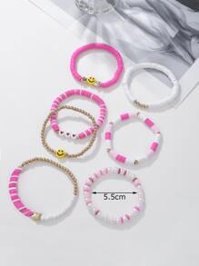 Vòng đeo tay đính cườm chi tiết biểu hiện 8 chiếc - Nhiều màu - Xem 4