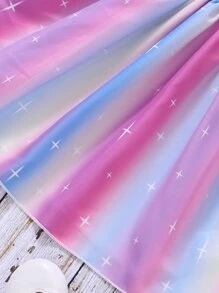 Elladie kids 小女童漸層愛心刺繡掛脖連衣裙