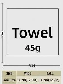 1 件装纯色洗脸巾家居浴室装饰返校节美容院家居浴室