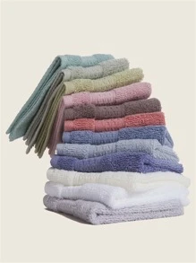 1 件装纯色洗脸巾家居浴室装饰返校节美容院家居浴室