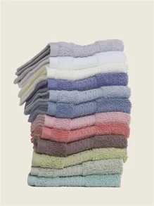 1 件装纯色洗脸巾家居浴室装饰返校节美容院家居浴室
