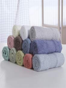 1 件装纯色洗脸巾家居浴室装饰返校节美容院家居浴室