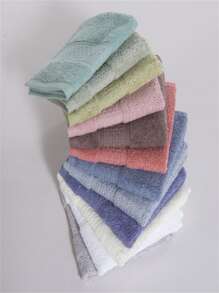 1 件装纯色洗脸巾家居浴室装饰返校节美容院家居浴室