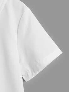 SHEIN 小男童前蝴蝶結襯衫和馬甲和短褲