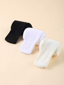 3pairs Baby Hollow Out Breathable Fabric Tights - Multicolor - View 4