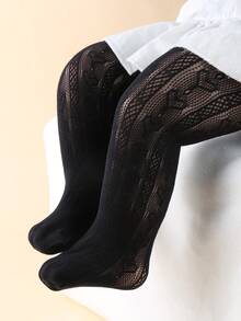 3pairs Baby Hollow Out Breathable Fabric Tights - Multicolor - View 6