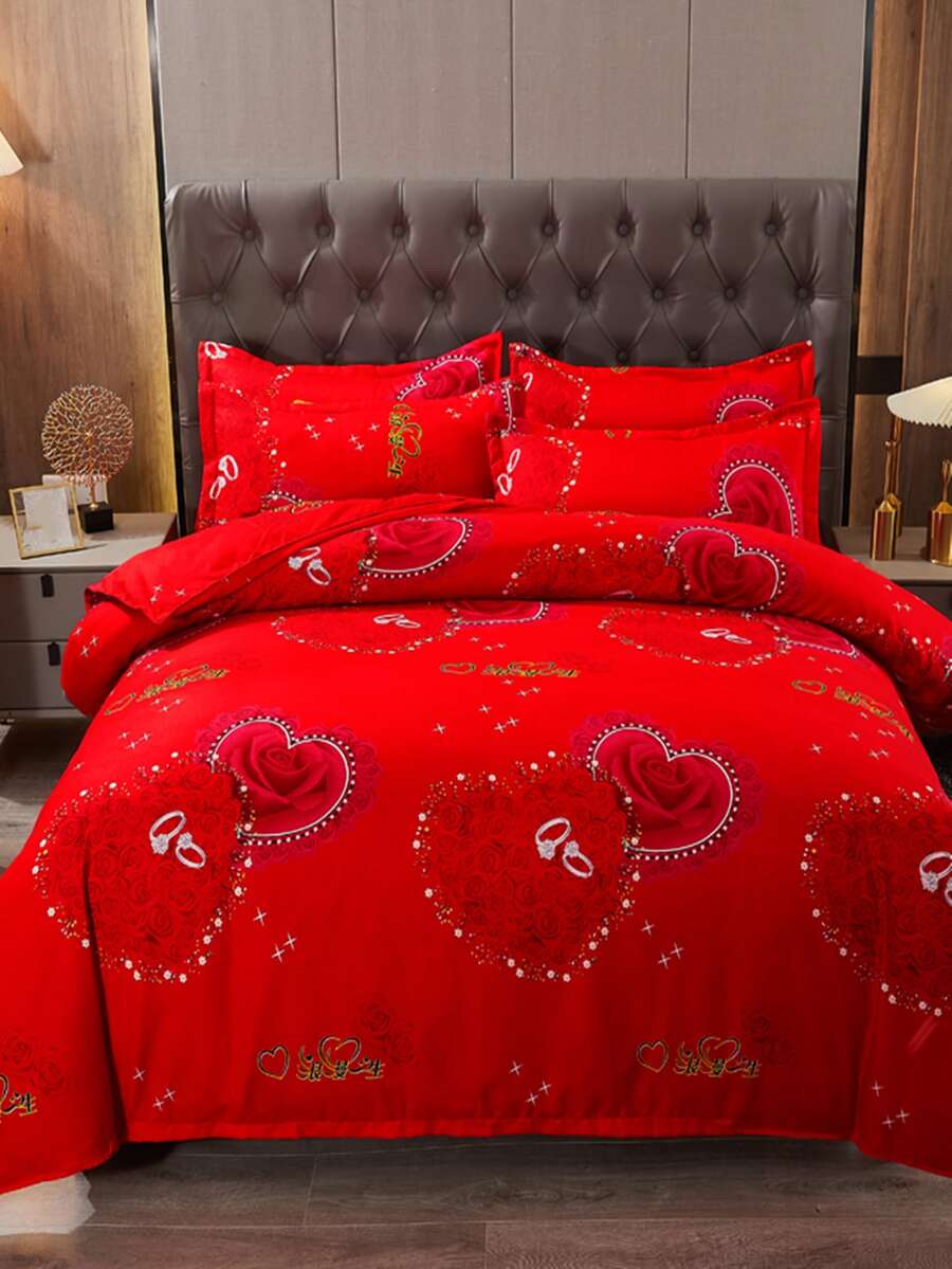 Set colcha sin relleno con patrón floral - Multicolor - Ver 1