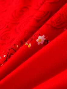 Set colcha sin relleno con patrón floral - Multicolor - Ver 4