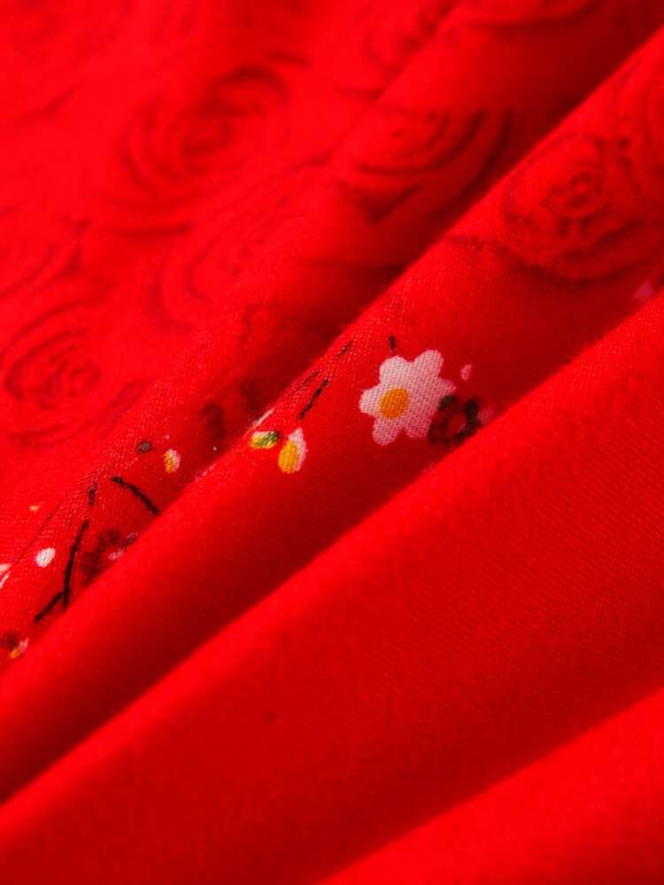 花卉圖案被套套裝內頁芯 - 彩色 - 查看 4