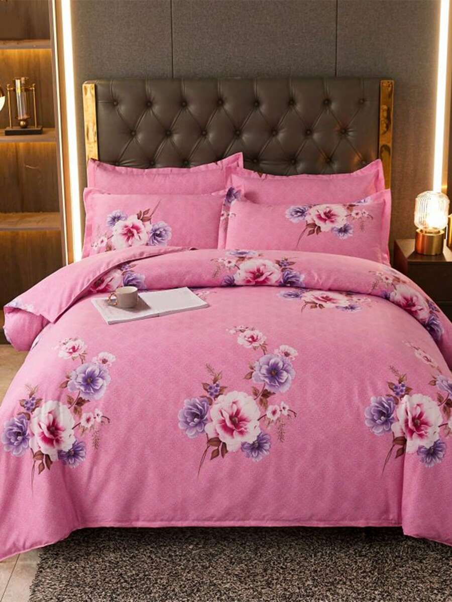 Set colcha sin relleno con patrón floral - Multicolor - Ver 1