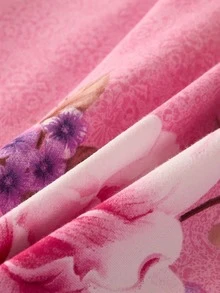 Set colcha sin relleno con patrón floral - Multicolor - Ver 3