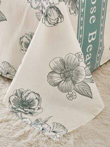 Set colcha sin relleno con patrón floral - Multicolor - Ver 4