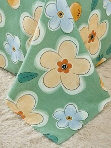 Floral Pattern Duvet Cover Set Without Filler - Multicolor - View 3