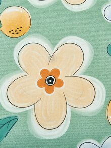 Floral Pattern Duvet Cover Set Without Filler - Multicolor - View 4