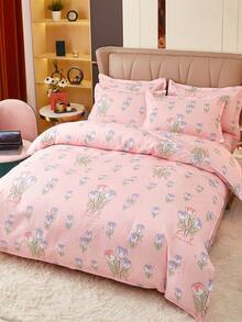 Set colcha sin relleno con patrón floral - Multicolor - Ver 2