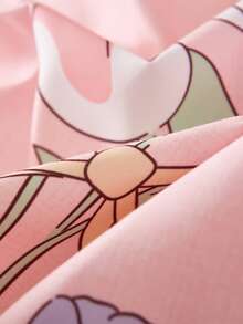 Set colcha sin relleno con patrón floral - Multicolor - Ver 4