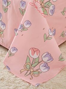 Set colcha sin relleno con patrón floral - Multicolor - Ver 5