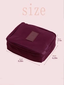 Túi lưu trữ du lịch di động 1 cái - Màu Đỏ Sâu - Xem 2