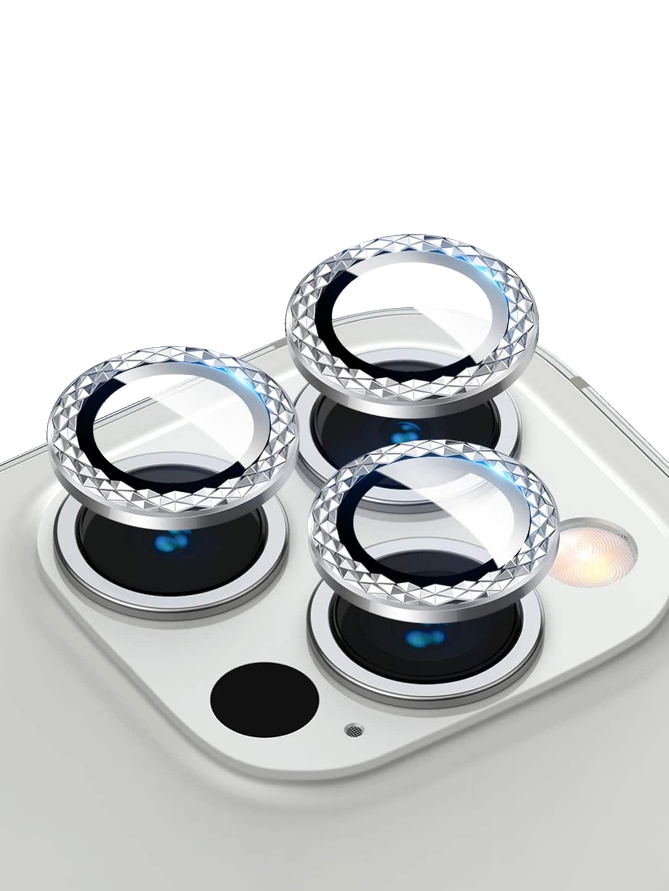 3入組手機攝像頭保護膜 - 銀色 - 查看 1