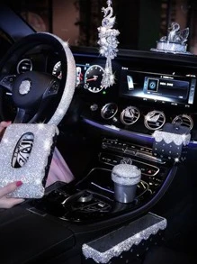 1入組水鑽裝飾車裝飾用品貼紙 - 彩色 - 查看 1