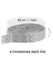 1入組水鑽裝飾車裝飾用品貼紙 - 彩色 - 查看 4