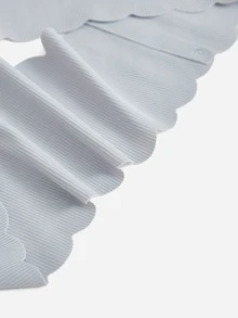 6件素色貝殼邊丁字褲套裝