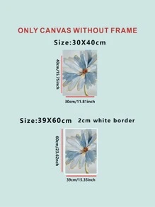 1 bức tranh in hoa có khung - Nhiều màu - Xem 3