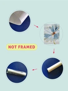 1 bức tranh in hoa có khung - Nhiều màu - Xem 4