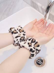 1 cặp băng cổ tay tắm họa tiết da báo - Đen và trắng - Xem 3