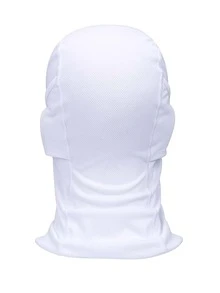 1入組男士鏤空防曬運動巴拉克拉法帽適用於戶外遊玩 - 白色 - 查看 4