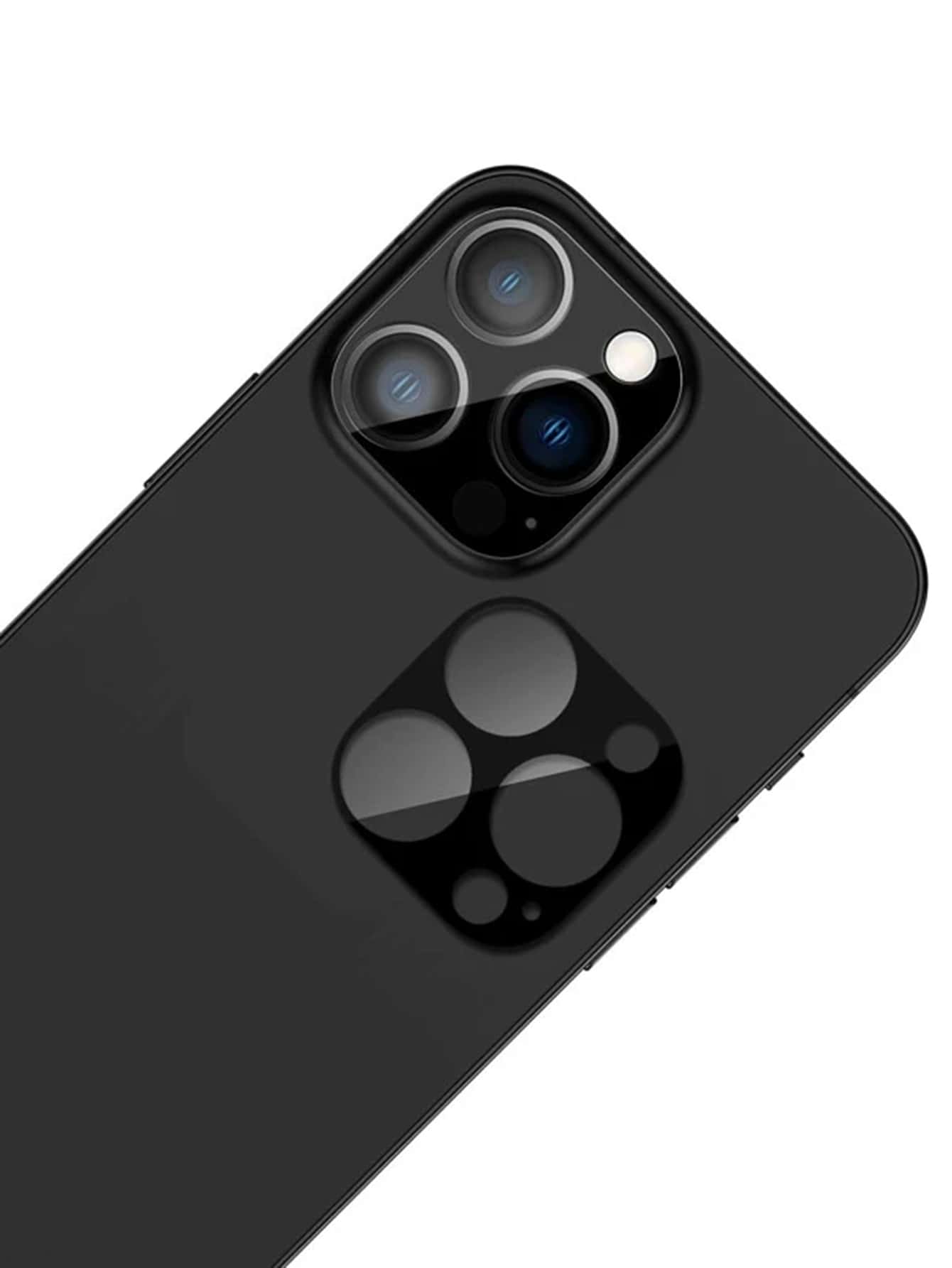 1 件全覆盖相机镜头保护膜防刮保护膜配件兼容 iPhone////Redmi/OPPO/OnePlus - 黑色 - 查看 3