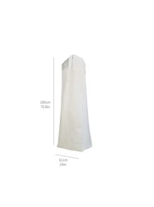 1 Vỏ Bọc Quần Áo Màu Trắng, Hiện Đại Polyester Dày Dặn Bụi Cho Tủ Quần Áo Bảo Quản Quần Áo - trắng - Xem 2