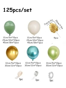 125入組混色氣球花環 - 彩色 - 查看 3