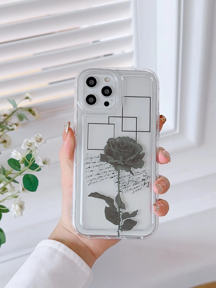 花朵圖案防摔手機殼 - 彩色 - 查看 1