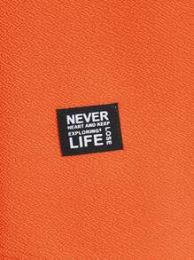 GENTILAND 男士字母補丁細節背心上衣 - 橘色 - 查看 5