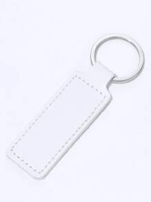 1入組女士素色休閒鑰匙圈 - 白色 - 查看 1