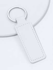 1入組女士素色休閒鑰匙圈 - 白色 - 查看 2