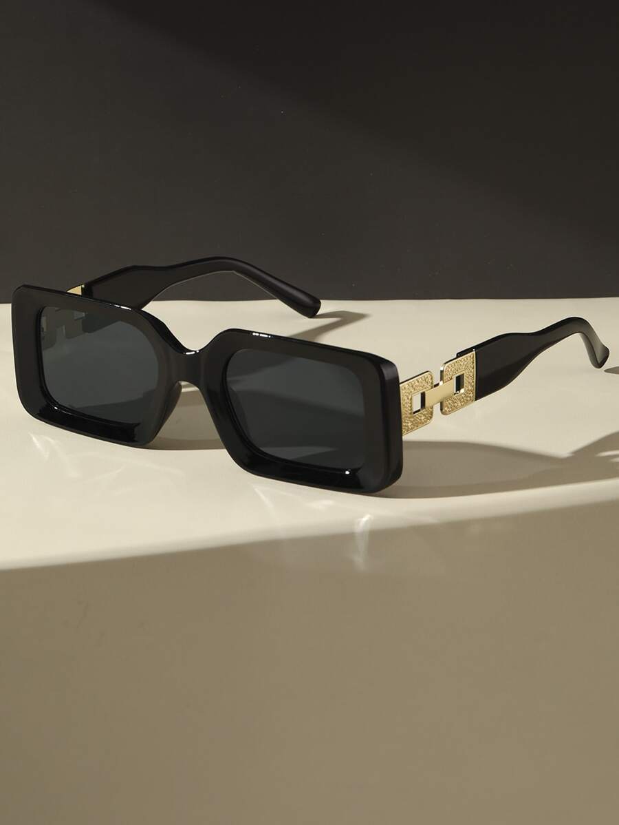 SHEIN 1 Pair Of Unisex Square Sunglasses, Street Style main image 1