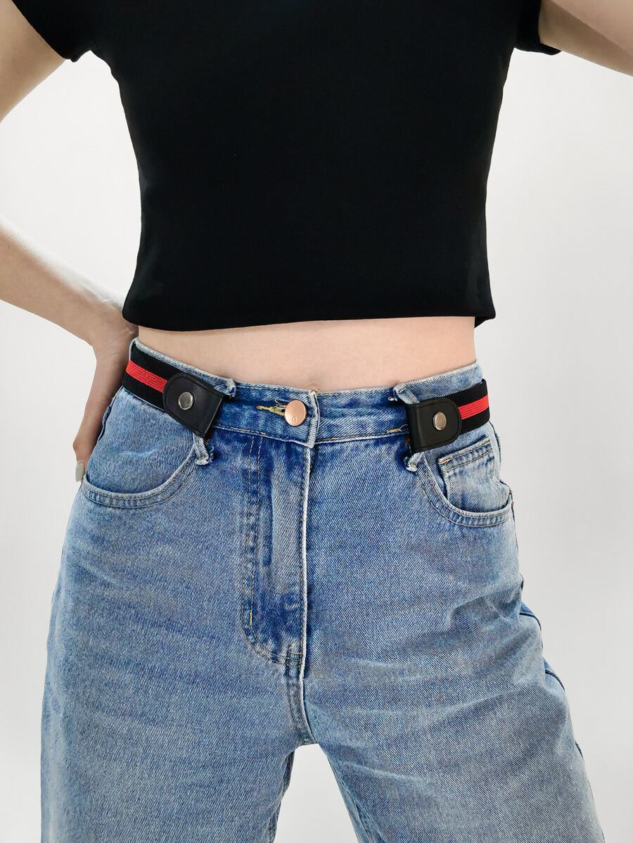 1入日本風隱形無痕鬆身牛仔裙皮帶 - 彩色 - 查看 1