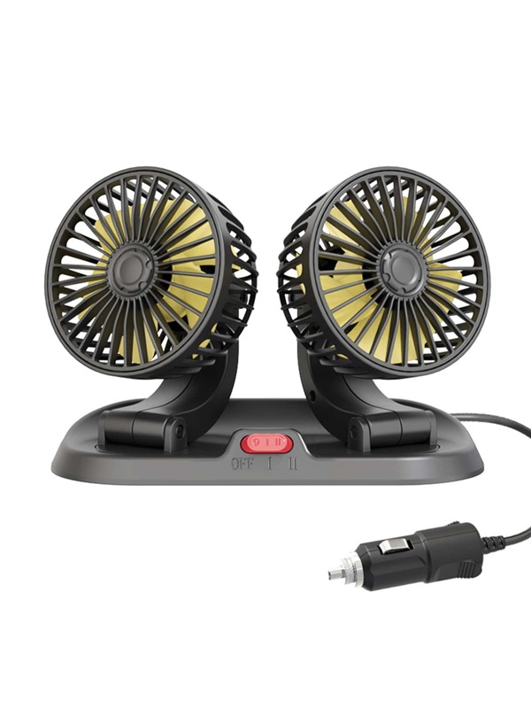 1pc Doubleheaded Foldable Car Fan SHEIN USA