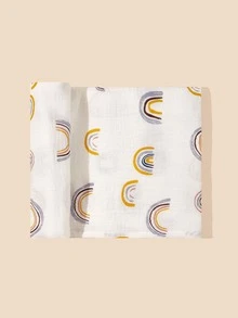 1入組嬰兒彩虹樣式繈褓毯 - 彩色 - 查看 2