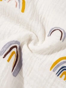 1入組嬰兒彩虹樣式繈褓毯 - 彩色 - 查看 5