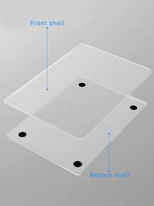 2pcs Clear Case Compatible With 13.3 Inch MacBook Air A1932 - Clear - View 5