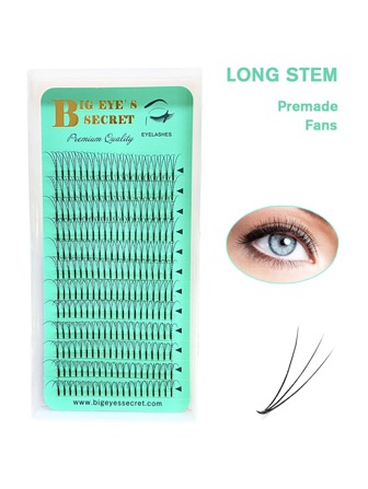 1 caja Pestañas postizas individuales pre-abanico