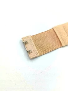 3pcs Black & White 2-Row 2-Hook Bra Extender, Elastic & Stretchy - Apricot - View 5