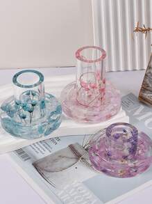 1pc Candle Holder Design DIY Silicone Mold - White - View 6